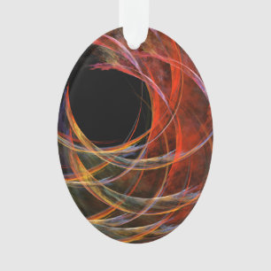 Het breken van de cirkel Abstracte Art Acrylovaal Ornament