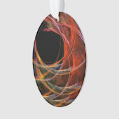 Het breken van de cirkel Abstracte Art Acrylovaal Ornament (voorkant)