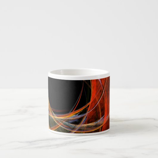 Het breken van de Cirkel Abstracte Art Espresso Mo Kop (Voorkant)