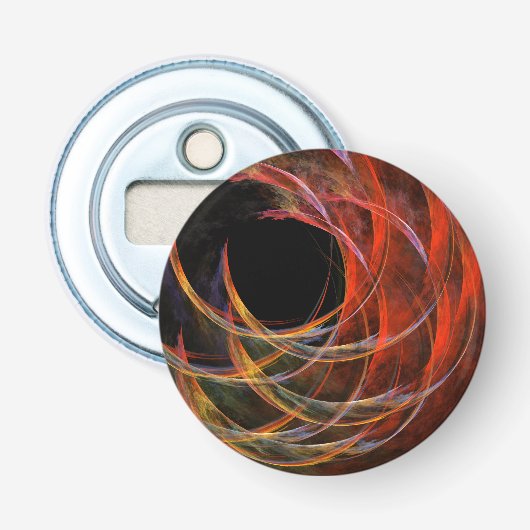 Het breken van de Cirkel Abstracte Button van de K Flesopener (Voorkant)