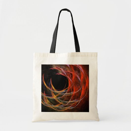 Het breken van de Cirkel Abstracte Canvas tas van (Voorkant)