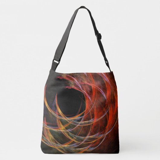 Het breken van de Cirkel Abstracte de dwarshellend Crossbody Tas (Achterkant)