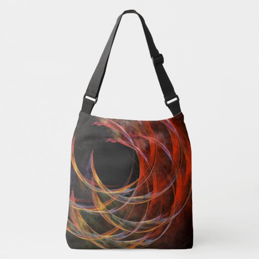 Het breken van de Cirkel Abstracte de dwarshellend Crossbody Tas (Voorkant)