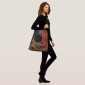 Het breken van de Cirkel Abstracte de dwarshellend Crossbody Tas (Op model)