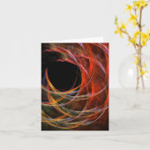 Het breken van de Cirkel Abstracte de Notitiekaart (Gele Bloem)