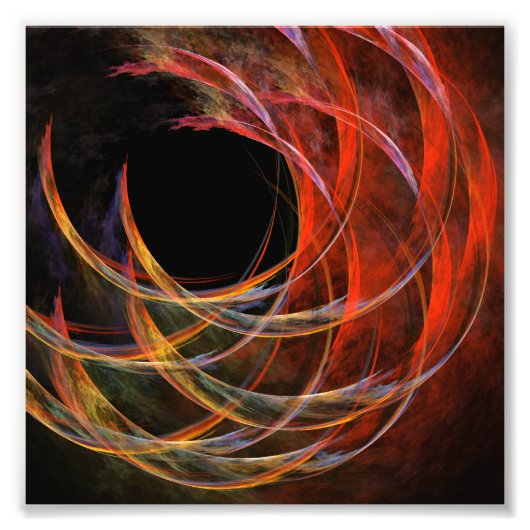 Het breken van de Cirkel Abstracte Foto van de Kun Afdruk (Voorkant)