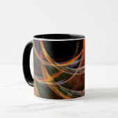 Het breken van de Cirkel Abstracte KoffieMok Mok (Voorkant links)