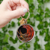 Het breken van de Cirkel Abstracte Kunst Klein Sleutelhanger (Hand)