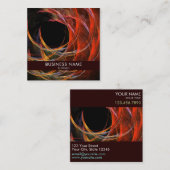 Het breken van de Cirkel Abstracte Kunst Professio Vierkante Visitekaartje (Voorkant / Achterkant)