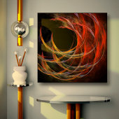 Het breken van de Cirkel Abstracte Wrapped Druk va Canvas Afdruk