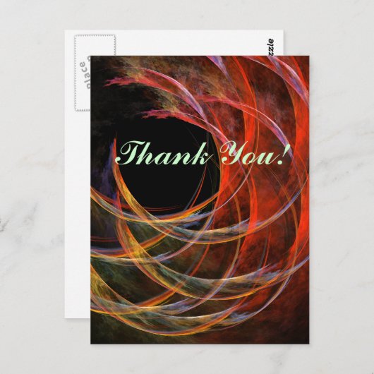 Het breken van de Cirkel Dank u Briefkaart (Voorkant / Achterkant)