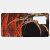 Het breken van de cirkel Vortex van Vuur Abstracte Samsung Galaxy Hoesje (Achterkant horizontaal)