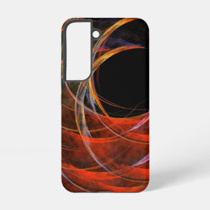 Het breken van de cirkel Vortex van Vuur Abstracte Samsung Galaxy Hoesje