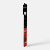 Het breken van de cirkel Wervelwind van vuur Abstr iPhone 15 Case (Linkerkant)