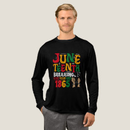 Het breken van elke keten sinds 1865 Juneteenth Fr Tri-Blend Shirt