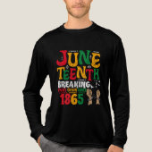 Het breken van elke keten sinds 1865 Juneteenth Fr Tri-Blend Shirt (Voorkant volledig)