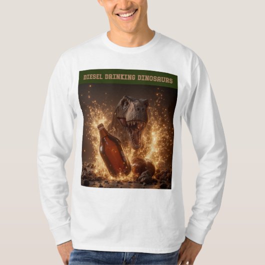 Het breken van flessen bier t-shirt (Voorkant)