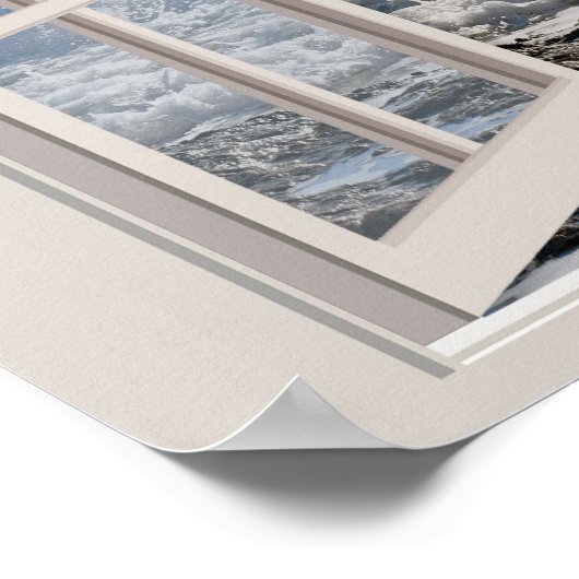 Het breken van golven door het Venster Poster (Hoek)