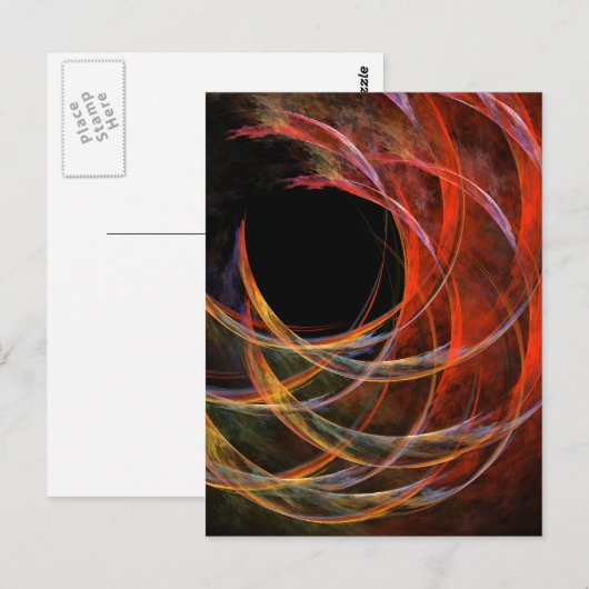 Het breken van het Briefkaart van de Kunst van de (Voorkant / Achterkant)