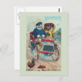 "Het breken van het  Briefkaart van het Beer van h (Voorkant / Achterkant)