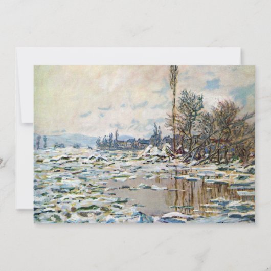 Het Breken van het Ijs door Claude Monet (Voorkant)