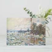 Het Breken van het Ijs door Claude Monet (Staand voorkant)