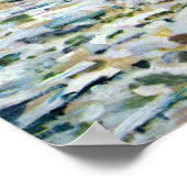 Het Breken van het Ijs door Claude Monet Poster (Hoek)