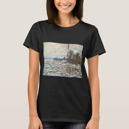 Het Breken van het Ijs door Claude Monet T-shirt (Voorkant)