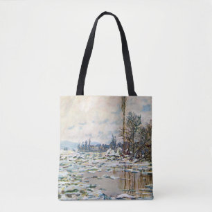 Het Breken van het Ijs door Claude Monet Tote Bag