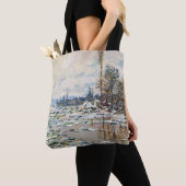 Het Breken van het Ijs door Claude Monet Tote Bag (Dichtbij)