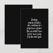 het breken van iemand vertrouwen is als het verkna bedankkaart (Voorkant / Achterkant)