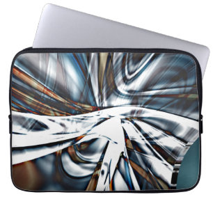 Het breken van roestvast en knipsel en slagen laptop sleeve