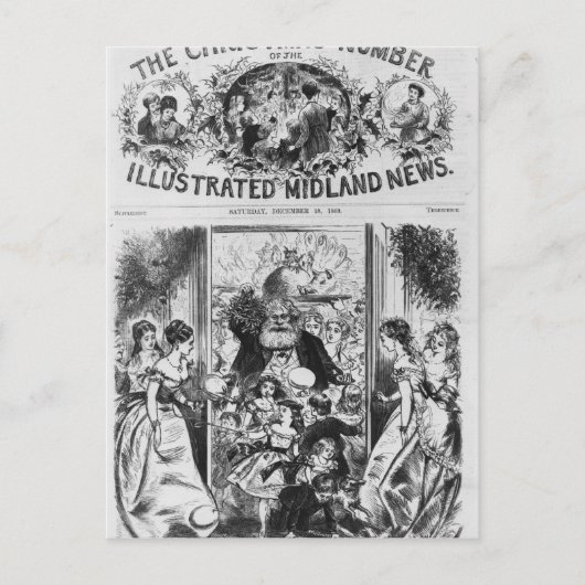 Het brengen in Kerstmis Feestdagenkaart (Voorkant)