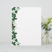 Het Briefhoofd van de Plaid van Kerstmis (Staand voorkant)
