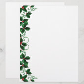 Het Briefhoofd van de Plaid van Kerstmis (Voorkant / Achterkant)