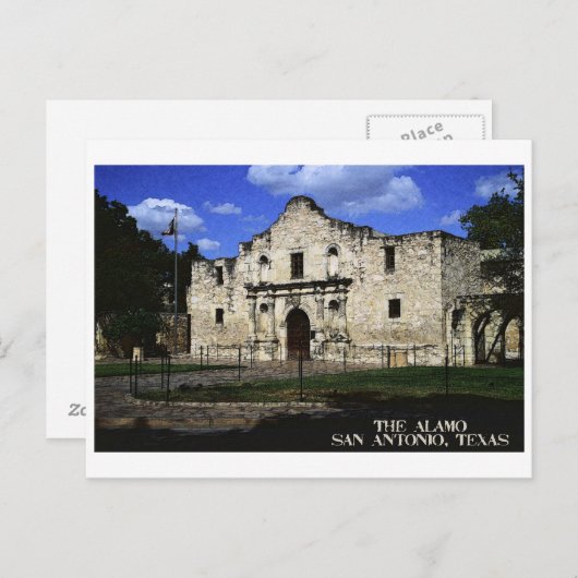 Het Briefkaart Alamo (Voorkant / Achterkant)