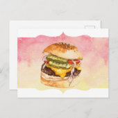 Het Briefkaart Alles-Burger Waterverf (Voorkant / Achterkant)
