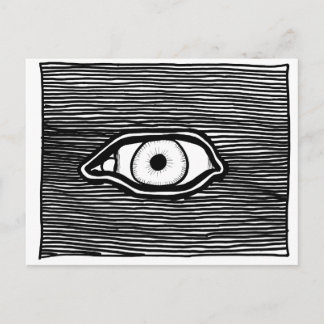 Het Briefkaart 'Alwetende Eye van ParanormalPrints