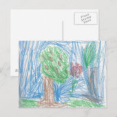 Het Briefkaart Apple Tree (Voorkant / Achterkant)