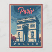 Het  Briefkaart Arc de Triomphe (Voorkant)