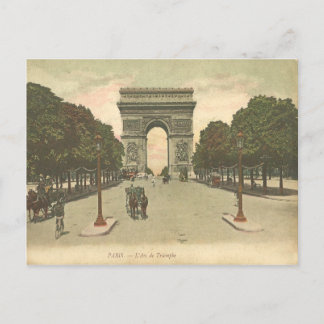 Het  briefkaart Arc de Triomphe de l'Étoile.