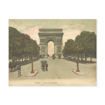Het  briefkaart Arc de Triomphe de l'Étoile.