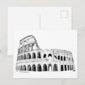 Het Briefkaart Colosseum (B&W) (Voorkant / Achterkant)