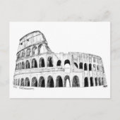 Het Briefkaart Colosseum (B&W) (Voorkant)