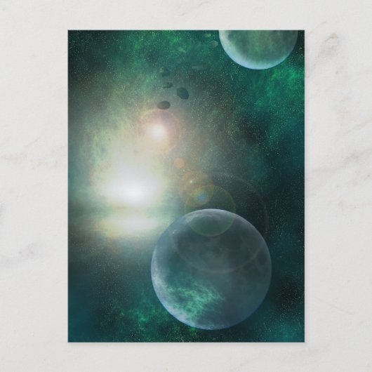 Het briefkaart Cosmos (Voorkant)