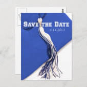 Het Briefkaart Date Afstuderen opslaan (Voorkant / Achterkant)