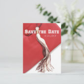 Het Briefkaart Date Afstuderen opslaan (Staand voorkant)