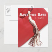Het Briefkaart Date Afstuderen opslaan (Voorkant / Achterkant)