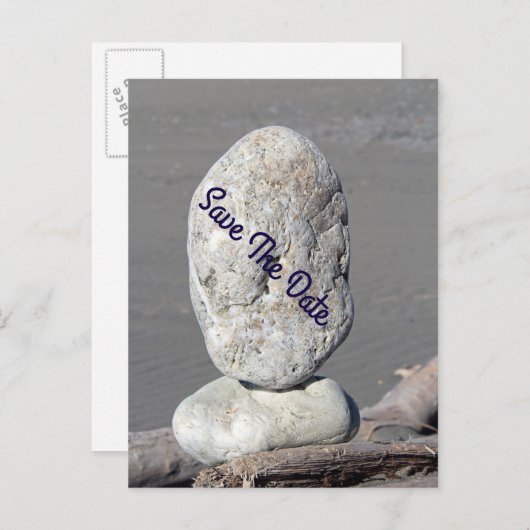 Het Briefkaart Datum opslaan (Voorkant / Achterkant)