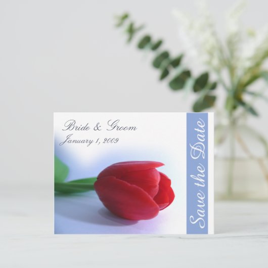 Het Briefkaart Datum opslaan (Staand voorkant)